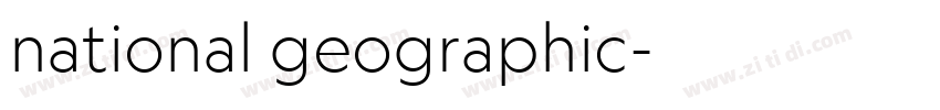 national geographic字体转换